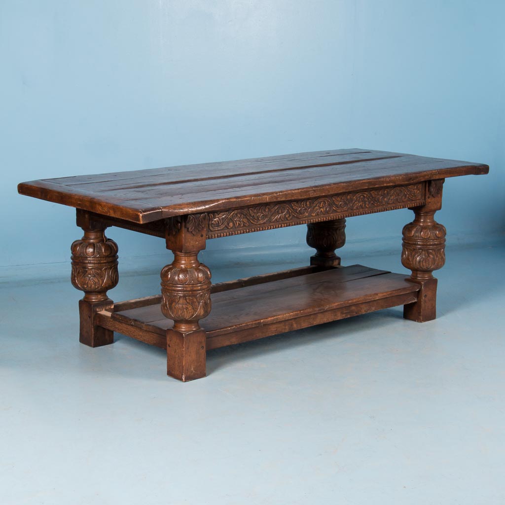 Carved Jacobean Style Oak Dining Table Carved Jacobean Style Oak Dining Tablereturn To Tables