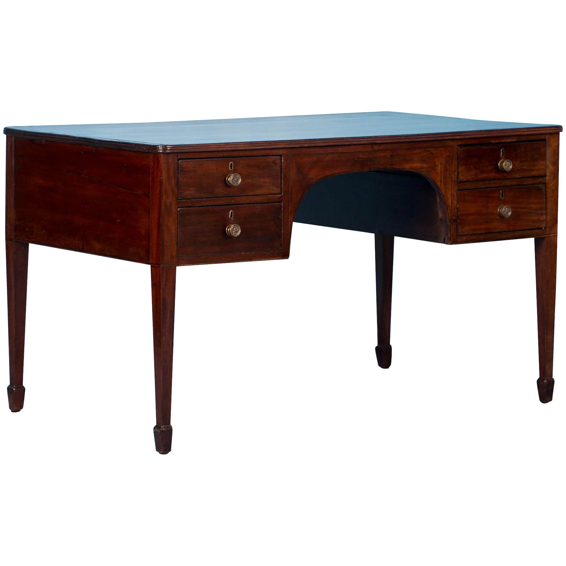 Desks Scandinavian Antiques Vintage For Antique English Gany Leather Top Writing Desk