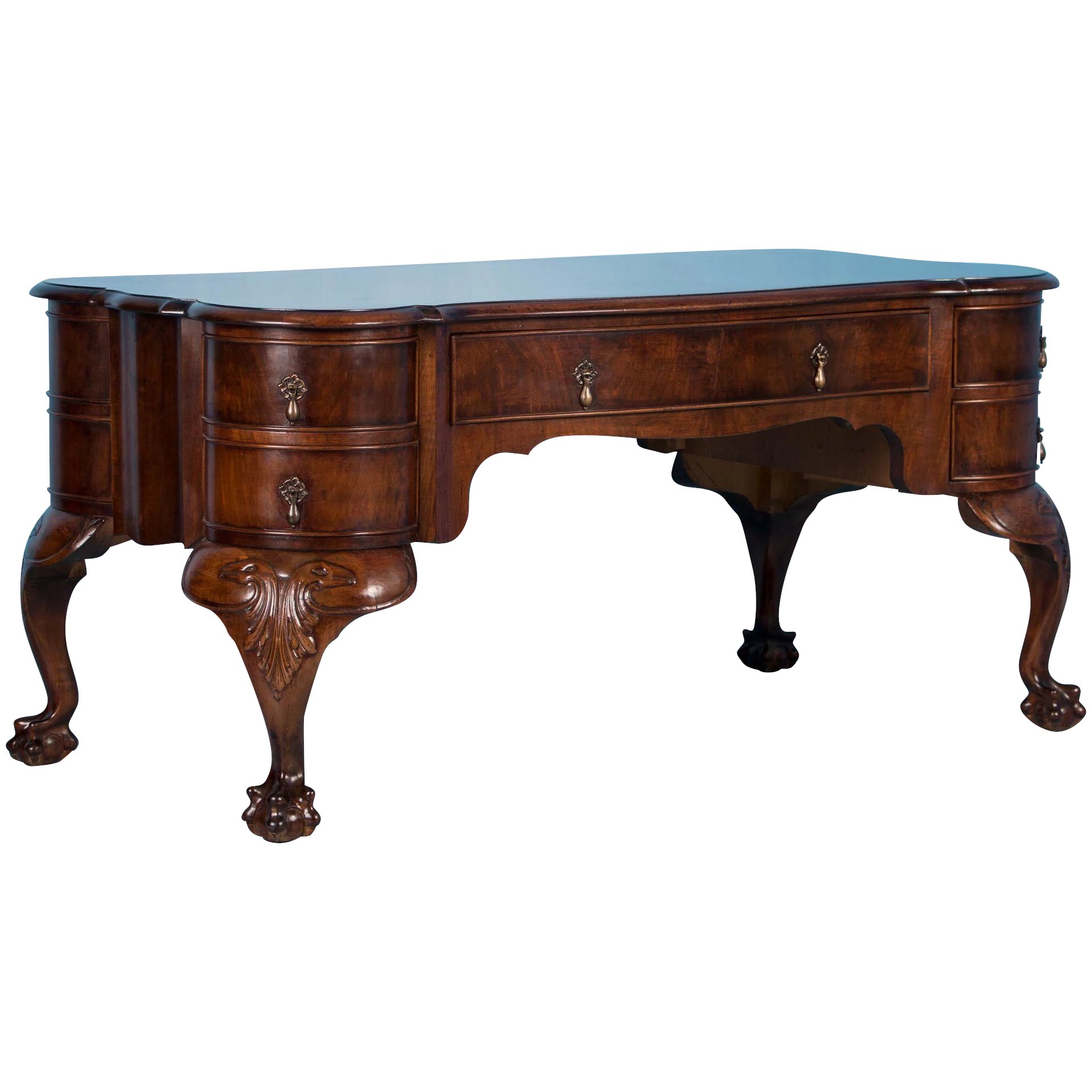 Desks Scandinavian Antiques Vintage For Carved Antique Danish Walnut Writing Desk