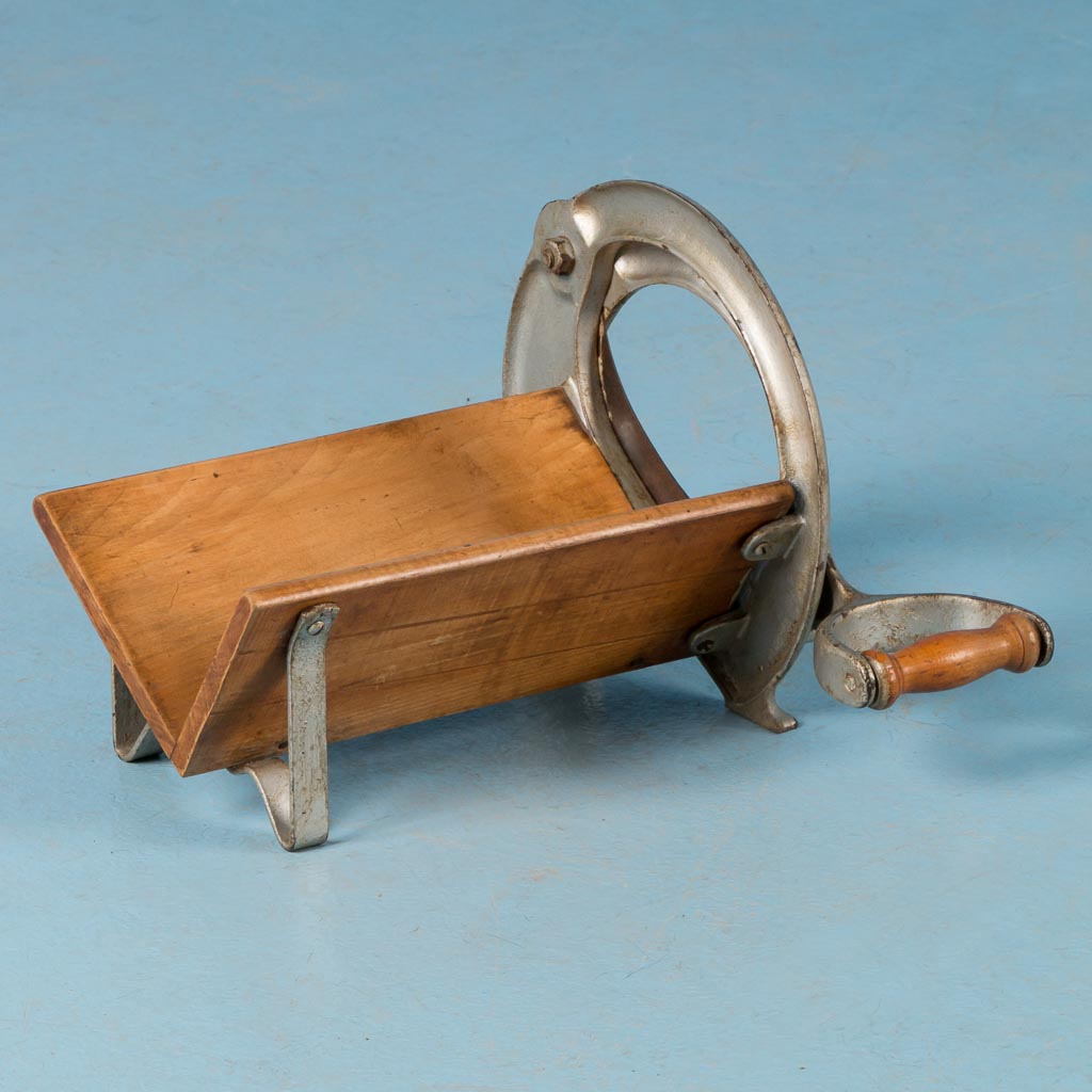 Silver Antique Cast Iron Danish Bread Cutter