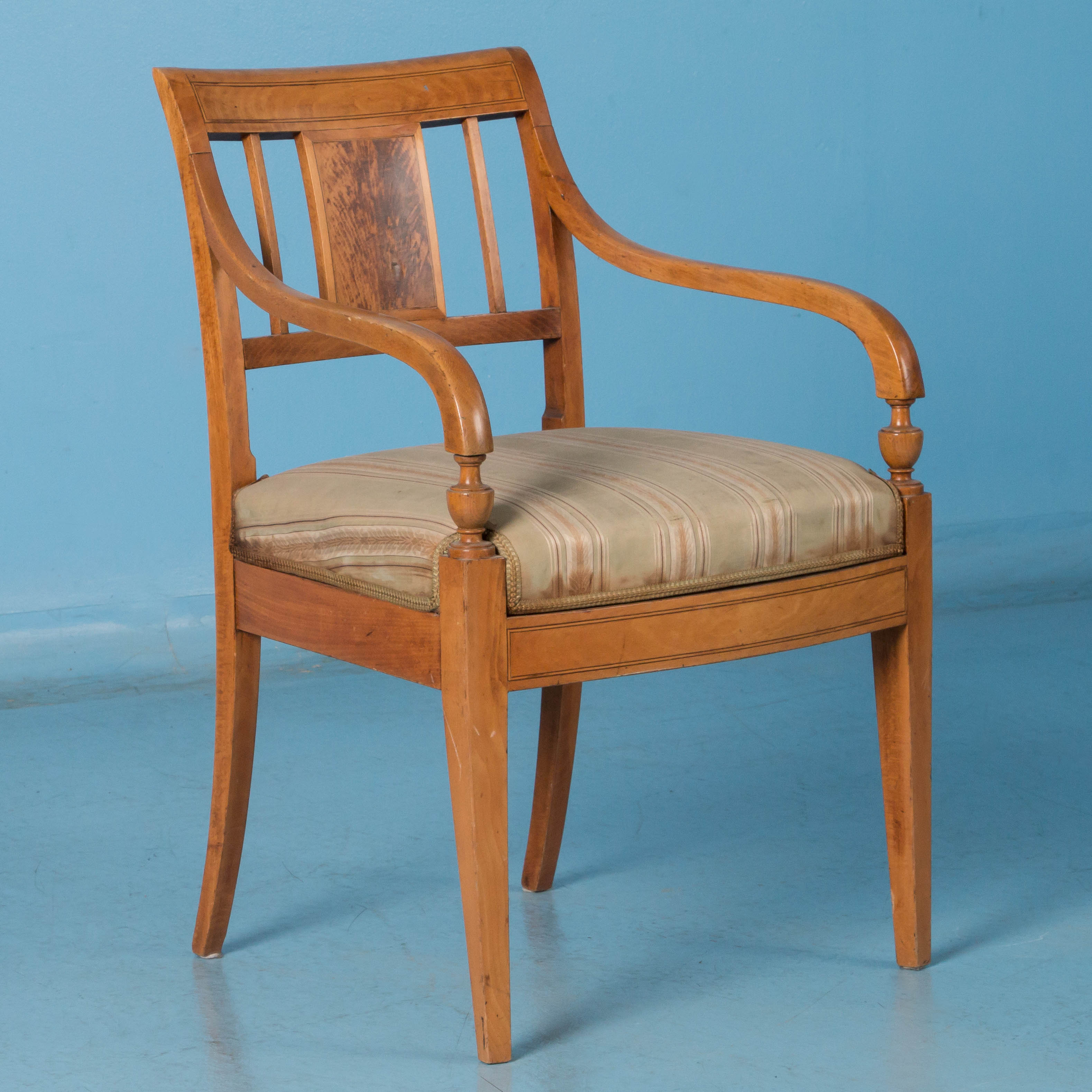 Antique 19th Century Biedermeier Arm Chair From Sweden