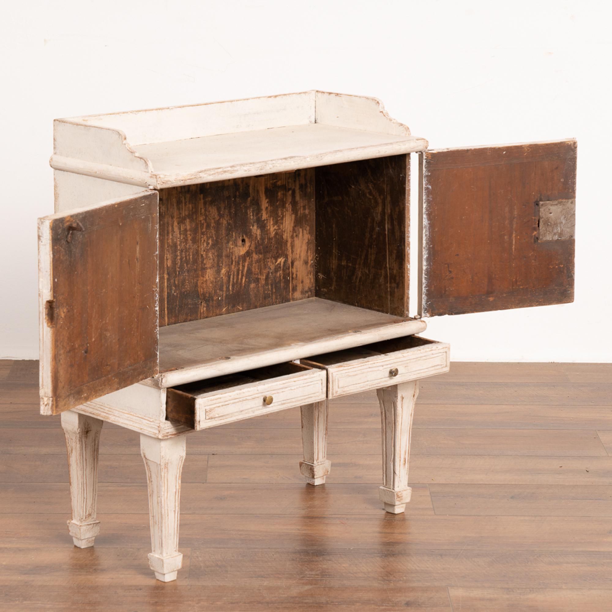 Gustavian White Painted Small Side Table Sweden circa 1880