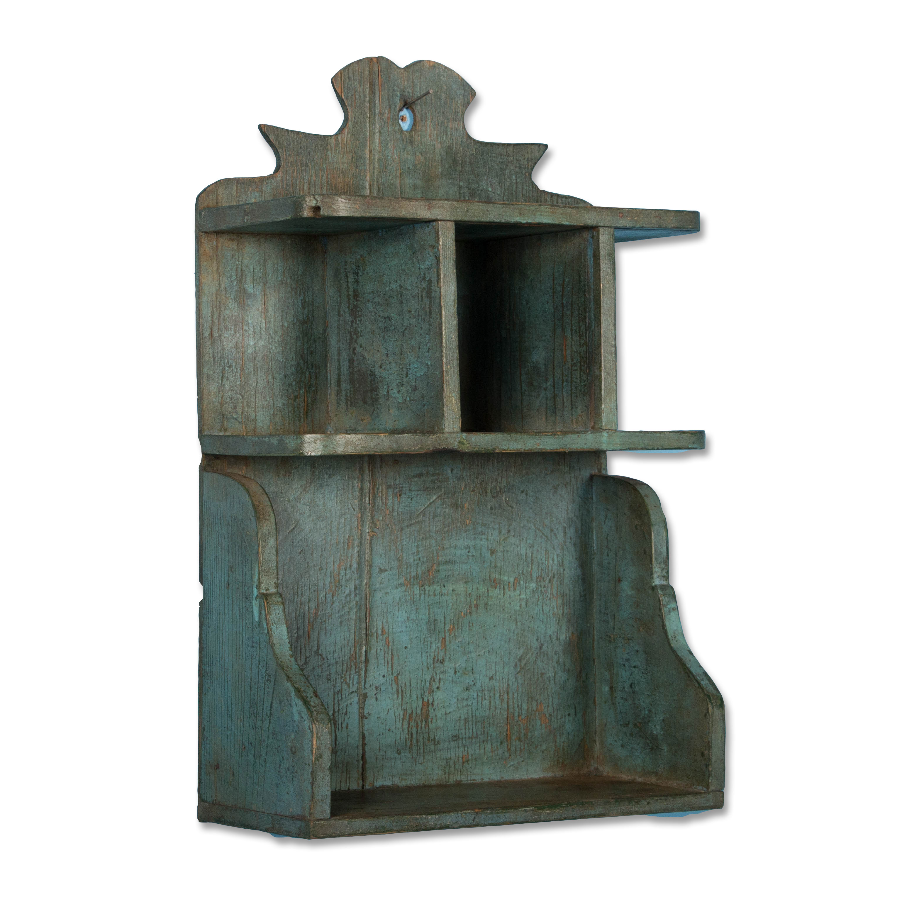 Small Painted Antique Wall Shelf